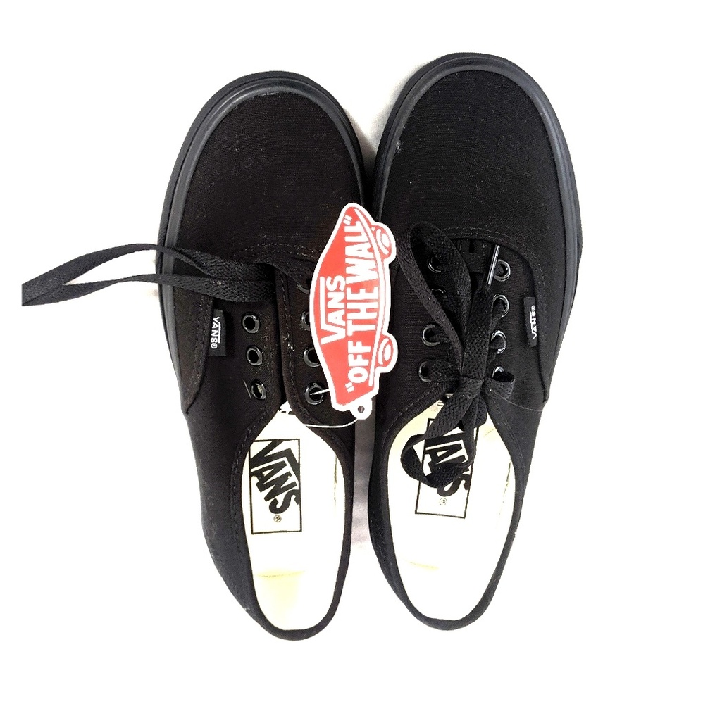 Vans off the wall authentic black women's size 6